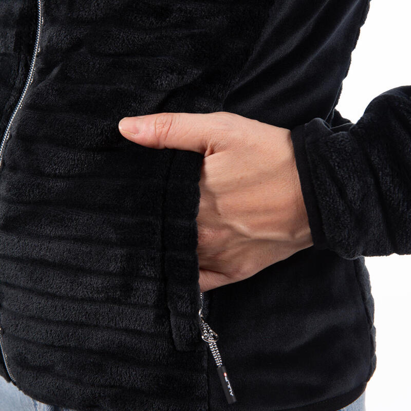 Hanorac din fleece pentru femei cu fermoar Verko