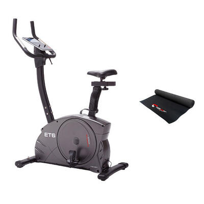 Hometrainer ergometer - tot 150 kg en 200 cm - incl. beschermmat - stil - et 6