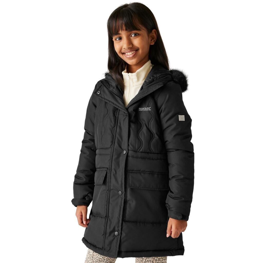 Childrens/Kids Fabrizia II Quilted Jacket (Black)