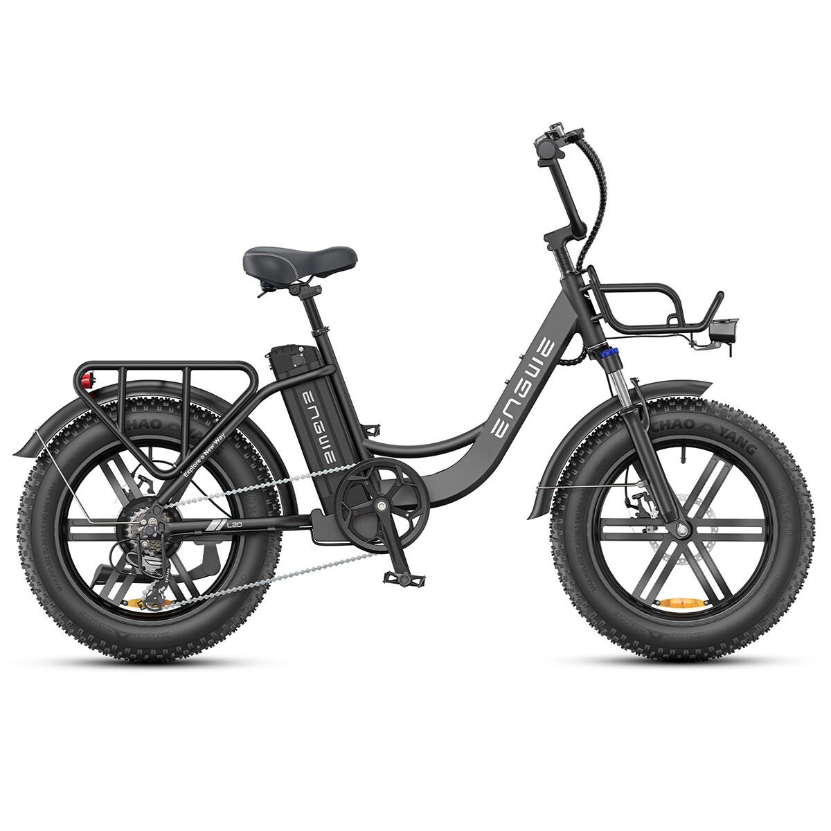 Engwe - Vélo Électrique Engwe L20 Boost, Moteur 250 W, Batterie 48 V 13 Ah - Vélo Ville - Noir - 165 Cm - Decathlon