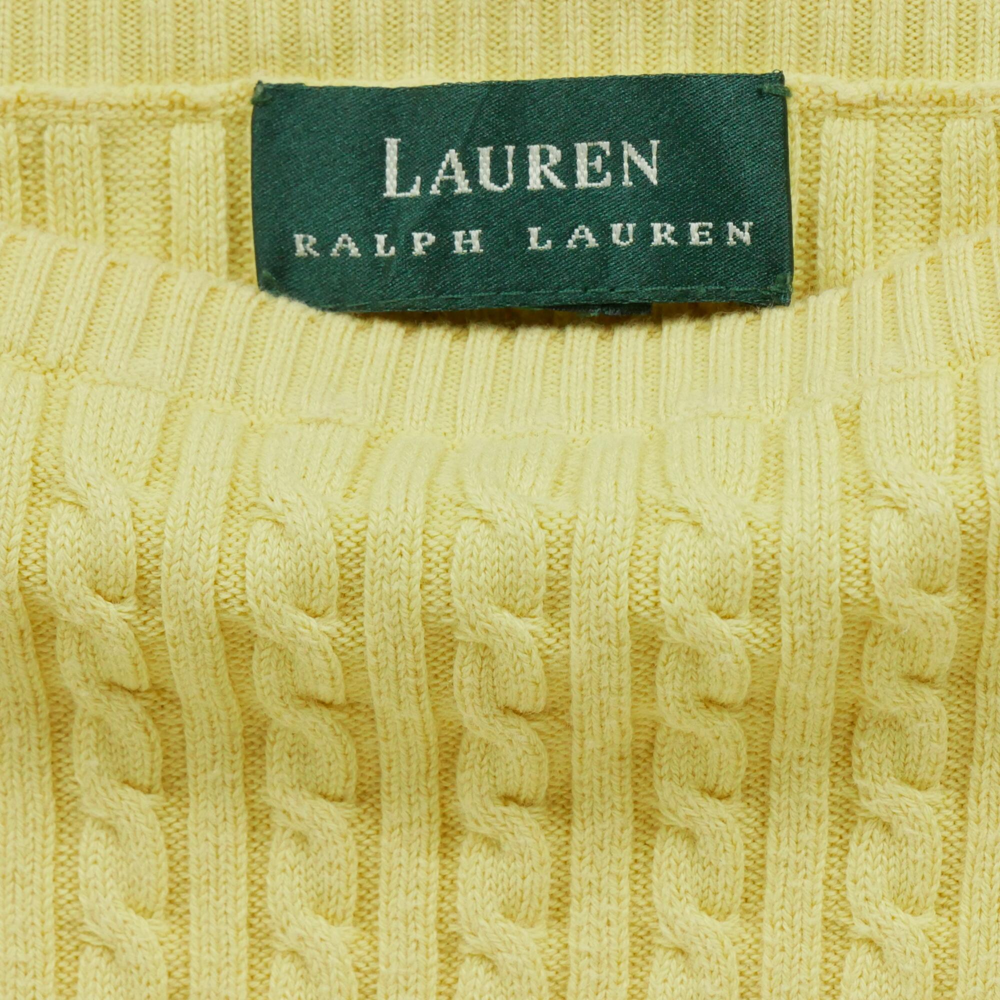Tweedehands Dames Gele Trui Goede staat RALPH LAUREN Decathlon