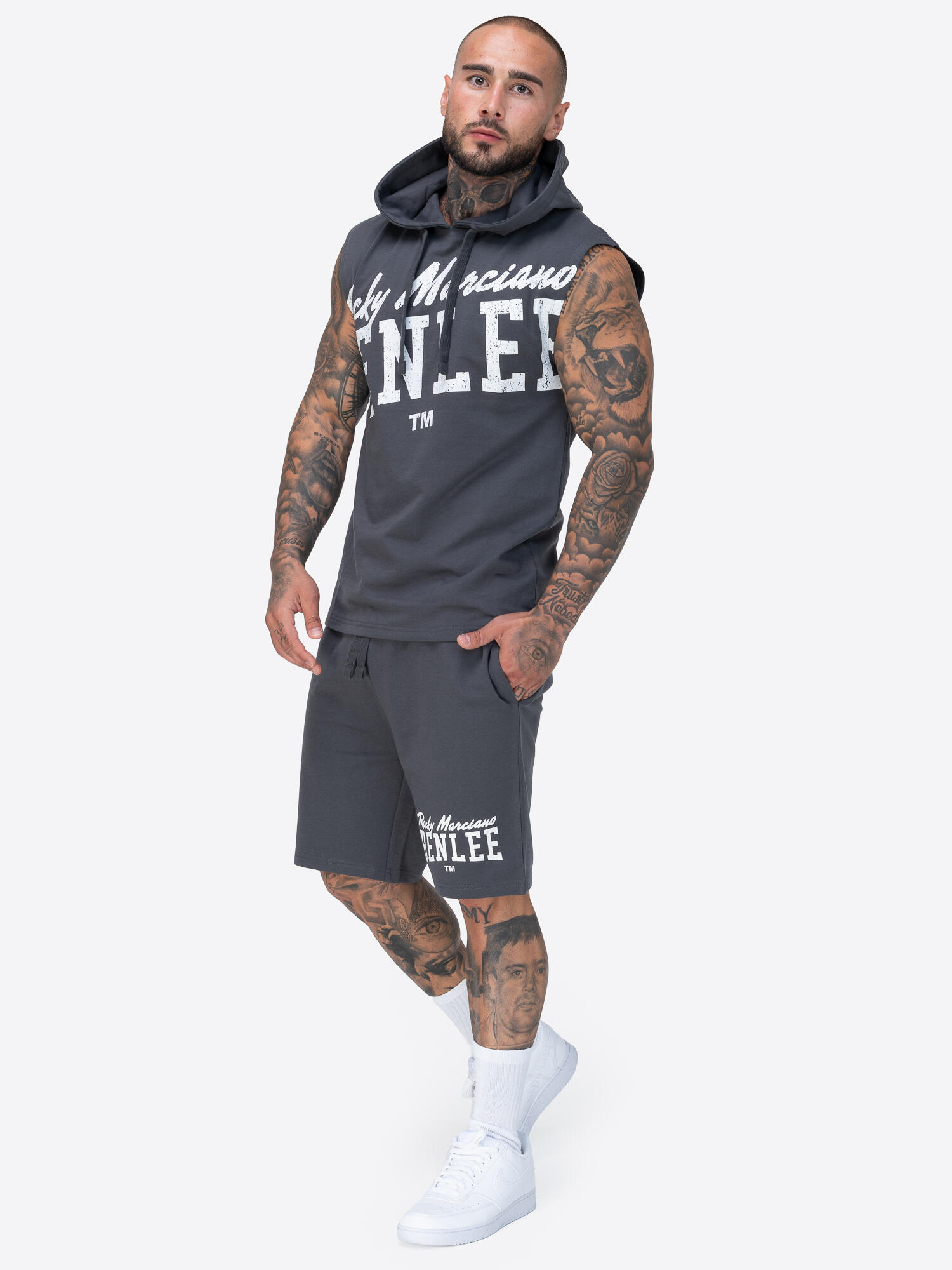 BENLEE Heren mouwloos T-shirt met capuchon regular fit WARWICK 4/6