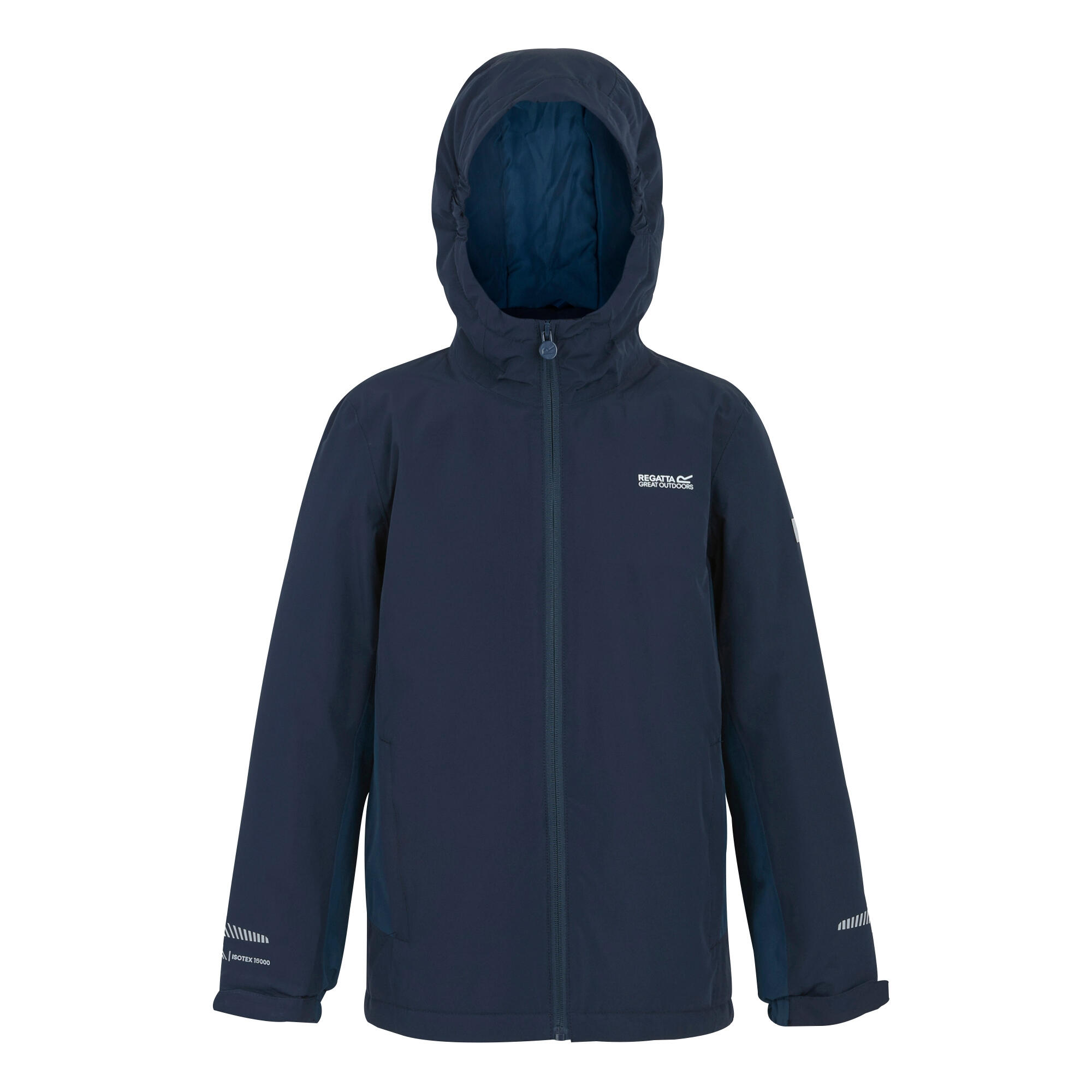 Childrens/Kids Hurdle Insulated Waterproof Jacket (Navy/Moonlight