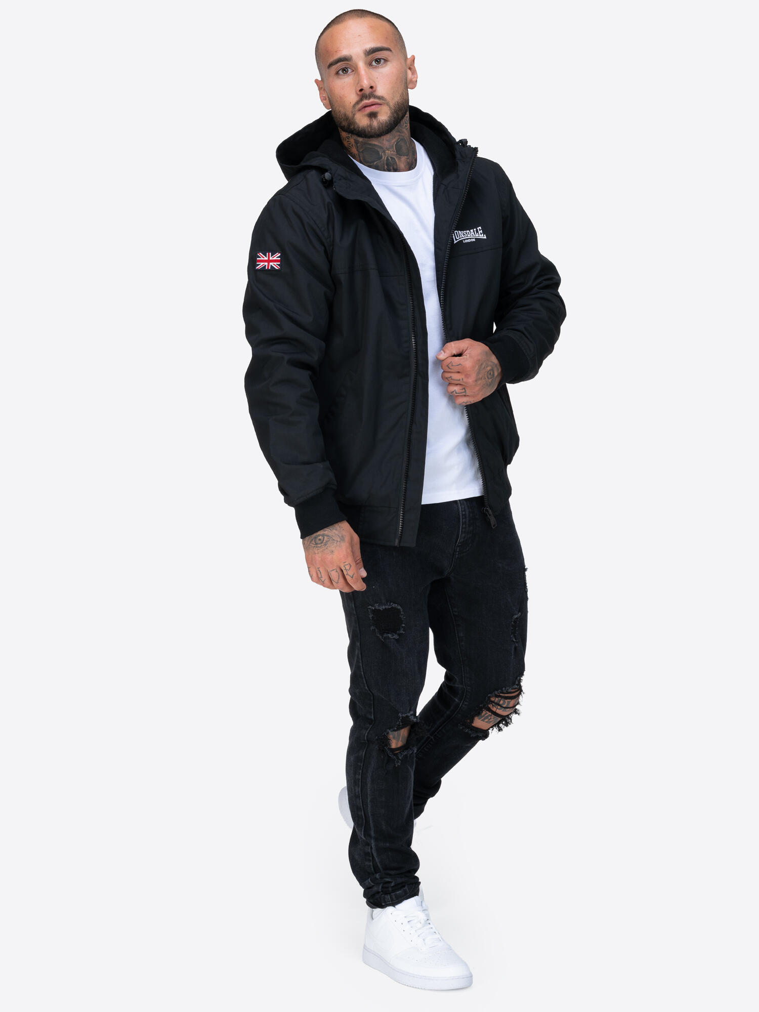 Giacca con cappuccio Lonsdale Dunster 4/6