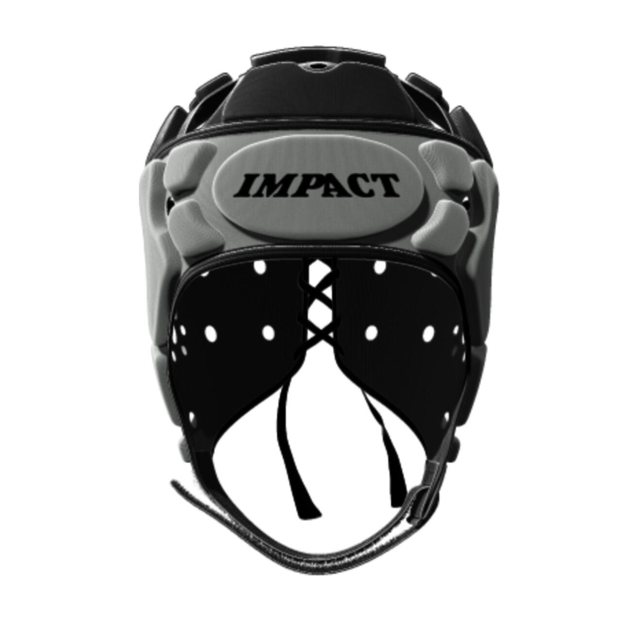 Casque de rugby Impact Brumby Gris et noir 3/3