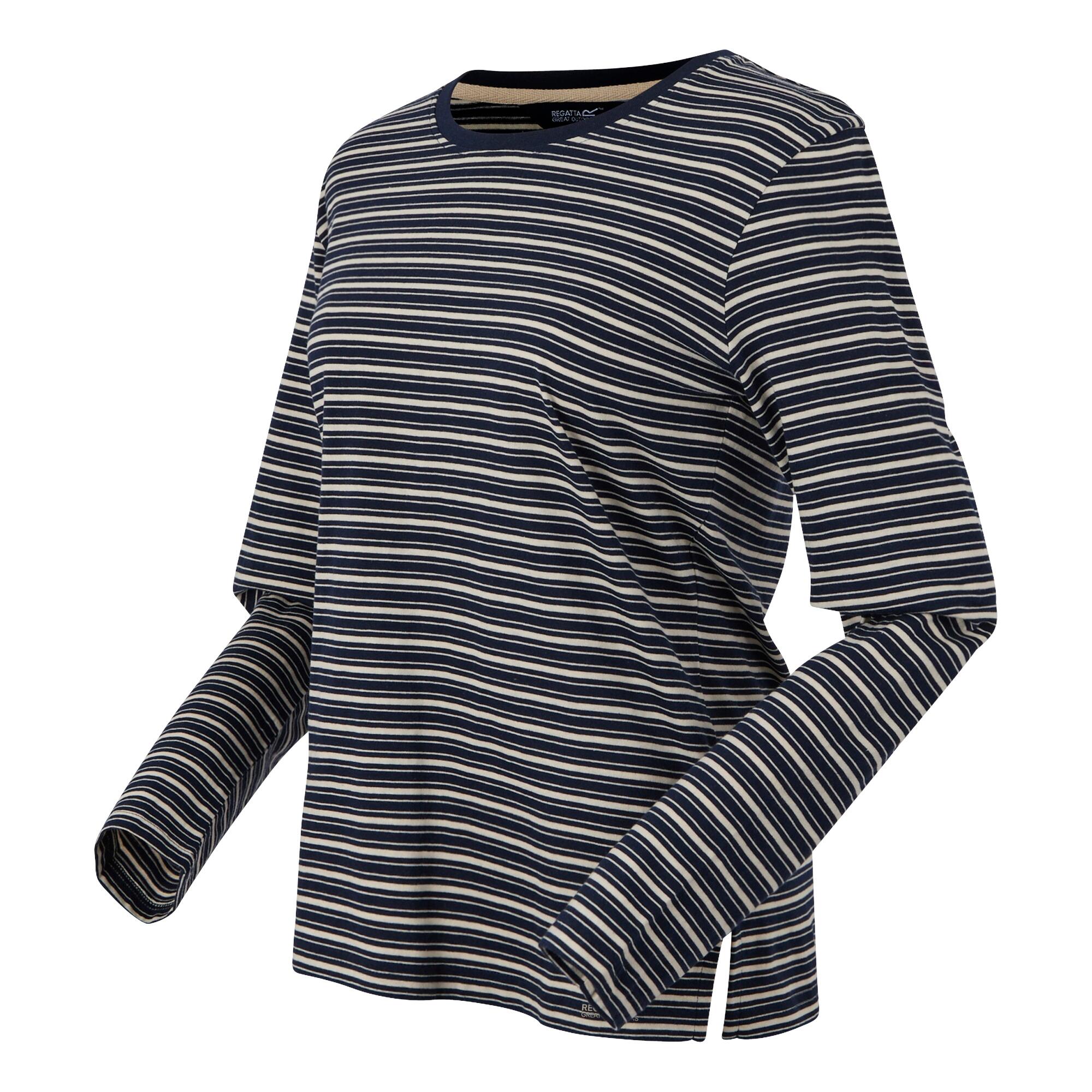 Tshirt Manches Longues Motif/style À Rayures FEDERICA Femme (Bleu Marine / 3/5