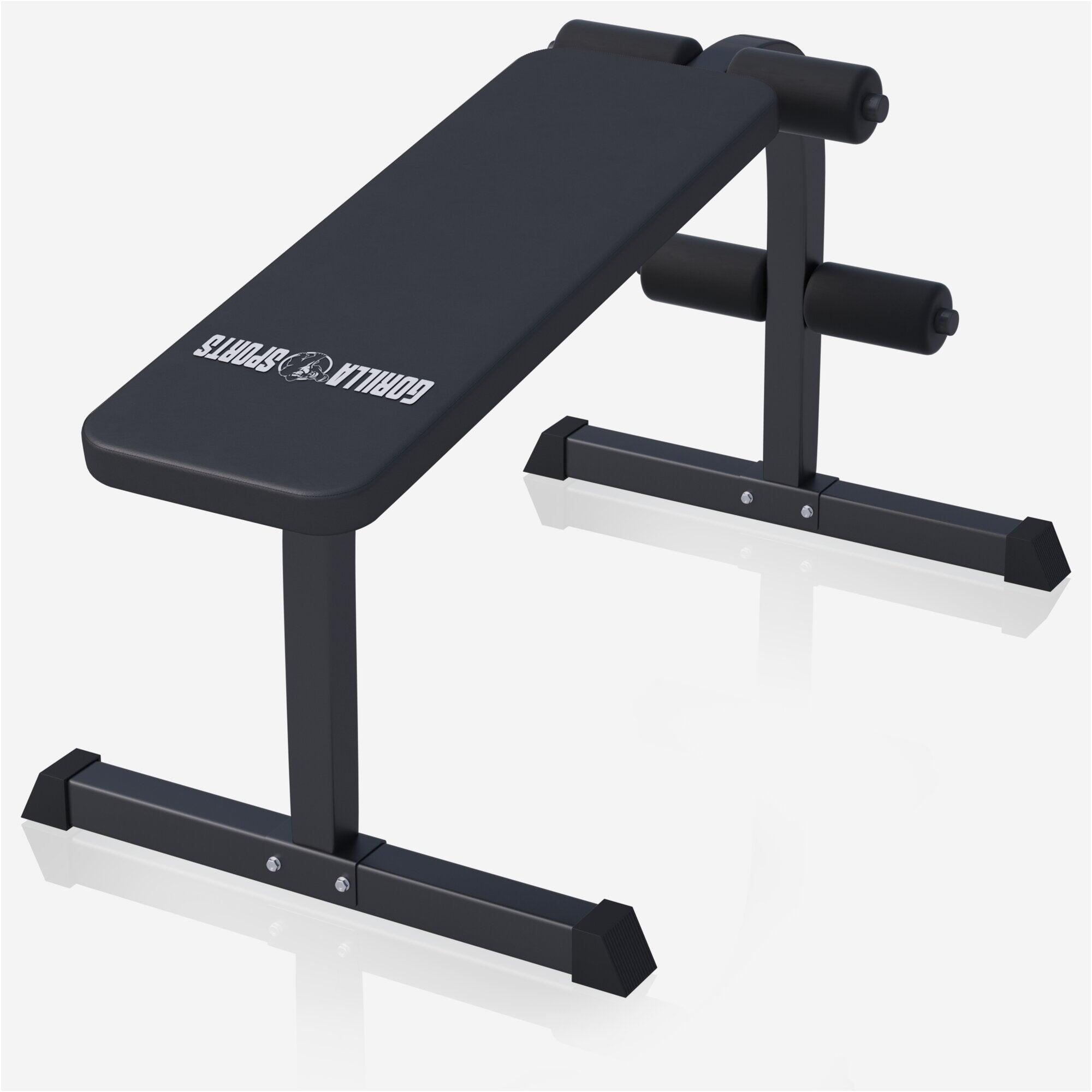 Banc pour abdominaux Blanc/Noir 2/7