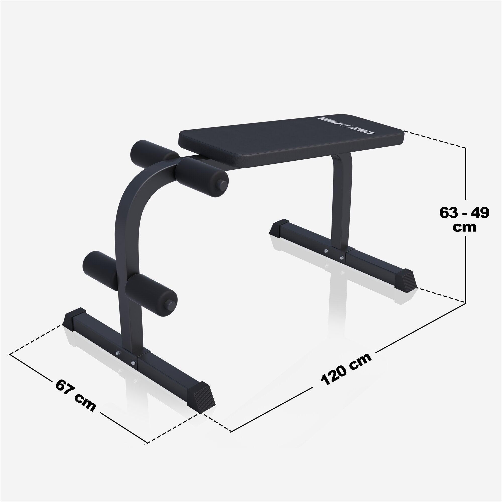 Banc pour abdominaux Blanc/Noir 6/7
