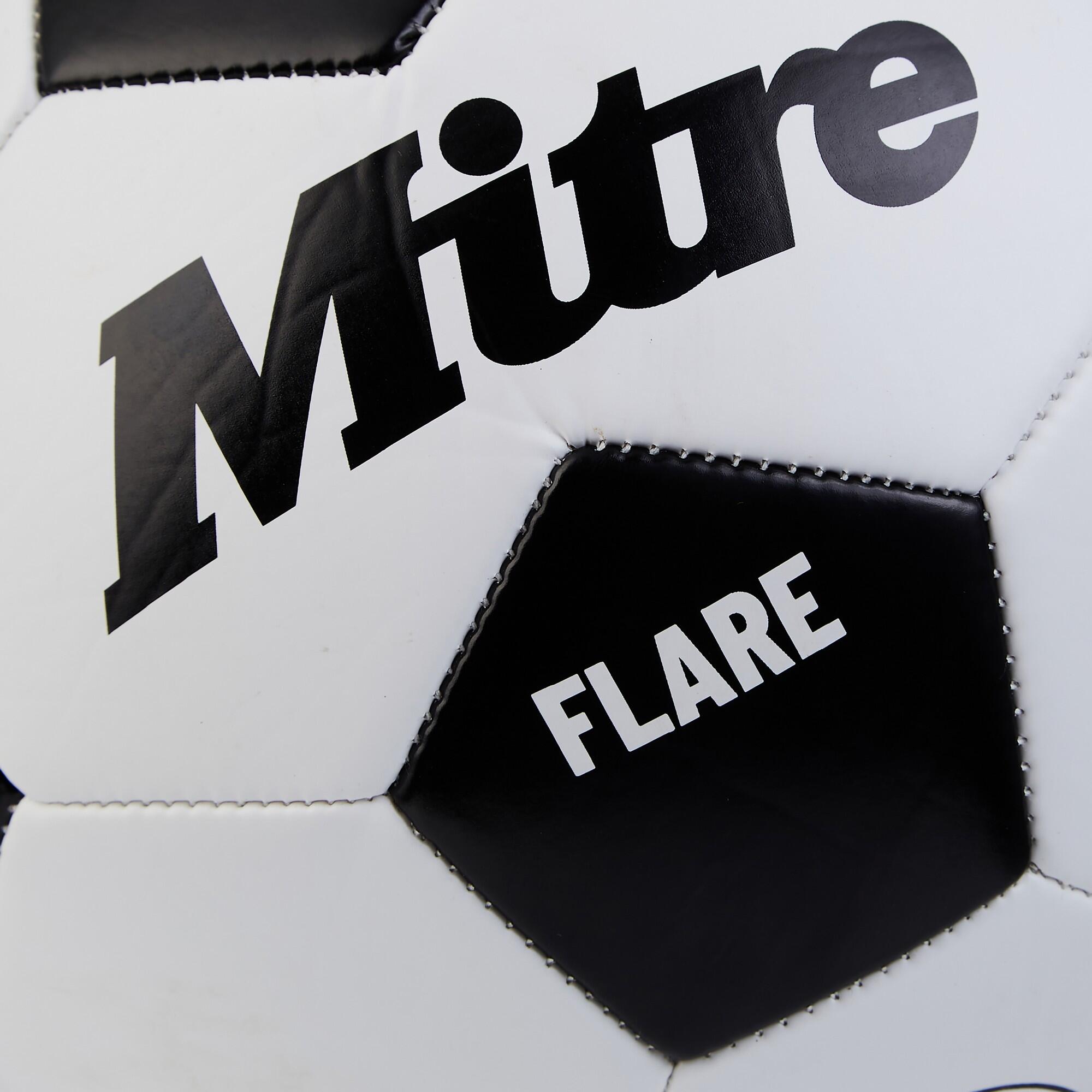Pallone Mitre Flare Bianco Nero 5 3/3