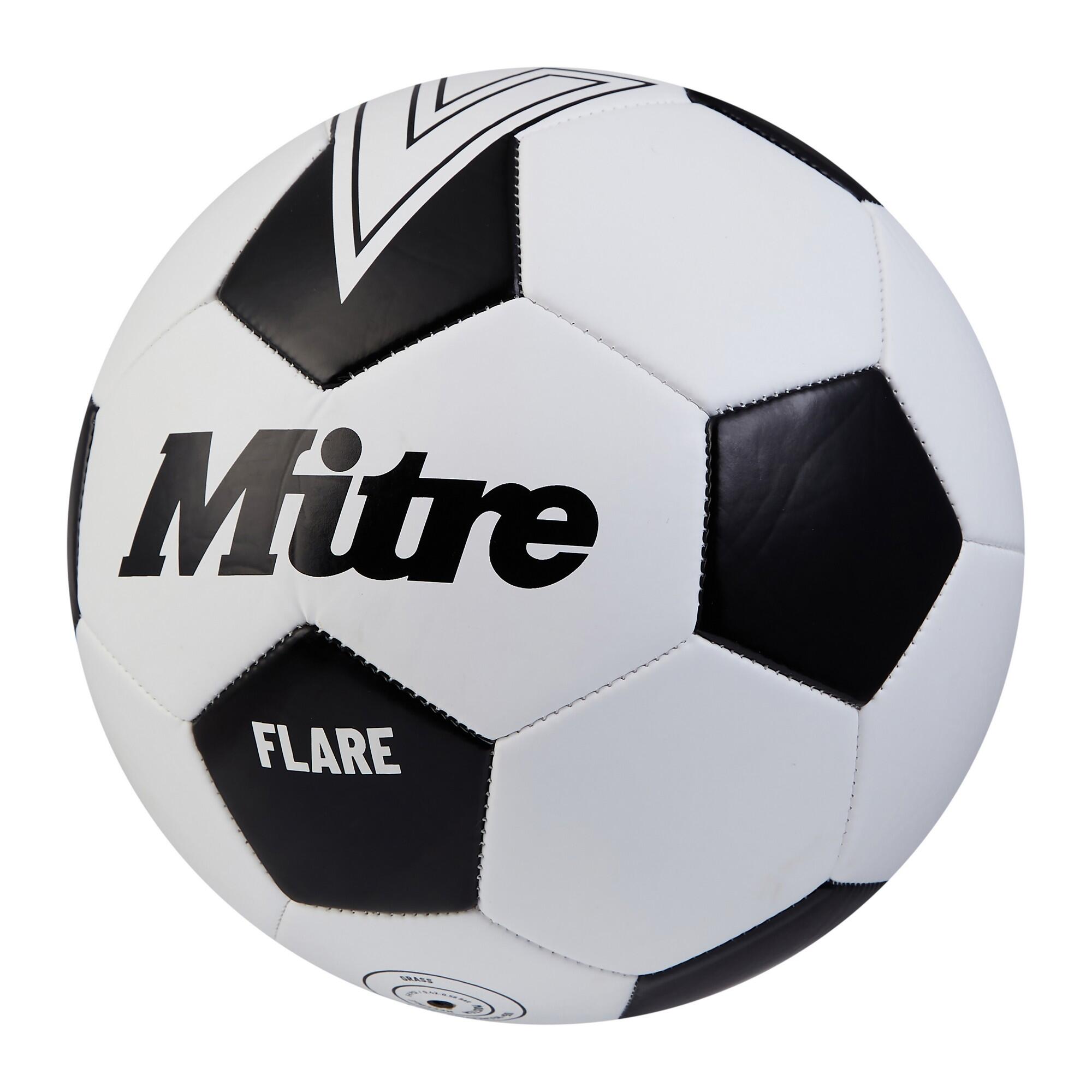 Pallone Mitre Flare Bianco Nero 5 2/3