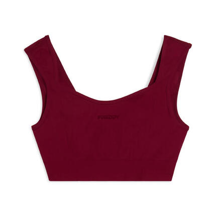Brassière de sport avec col en forme de cœur, soutien léger