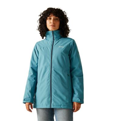 Dames tamlin geïsoleerde waterdichte jas (storm blauw)