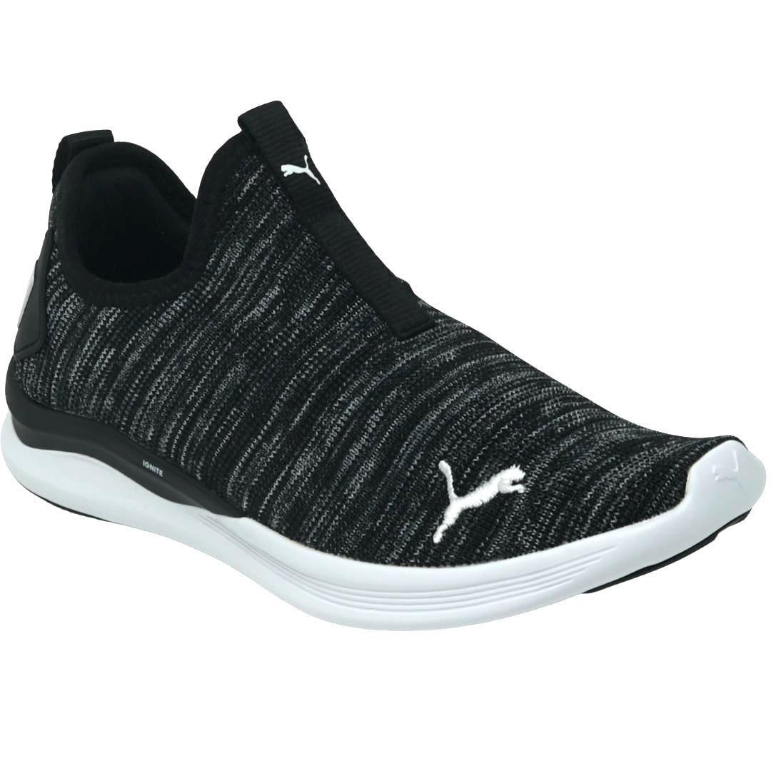 PUMA Unisex Adult Ignite Flash Summer Trainers (Black/White)