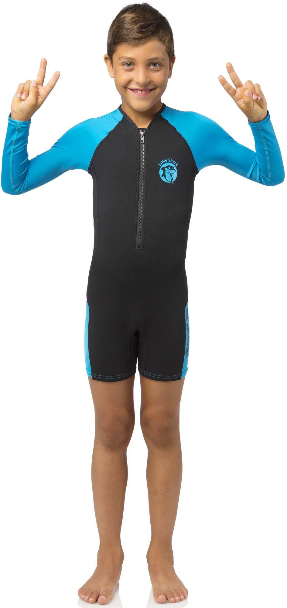 Pianka neoprenowa z długim rękawem Cressi Little Shark Shorty Jr Blue 3/4
