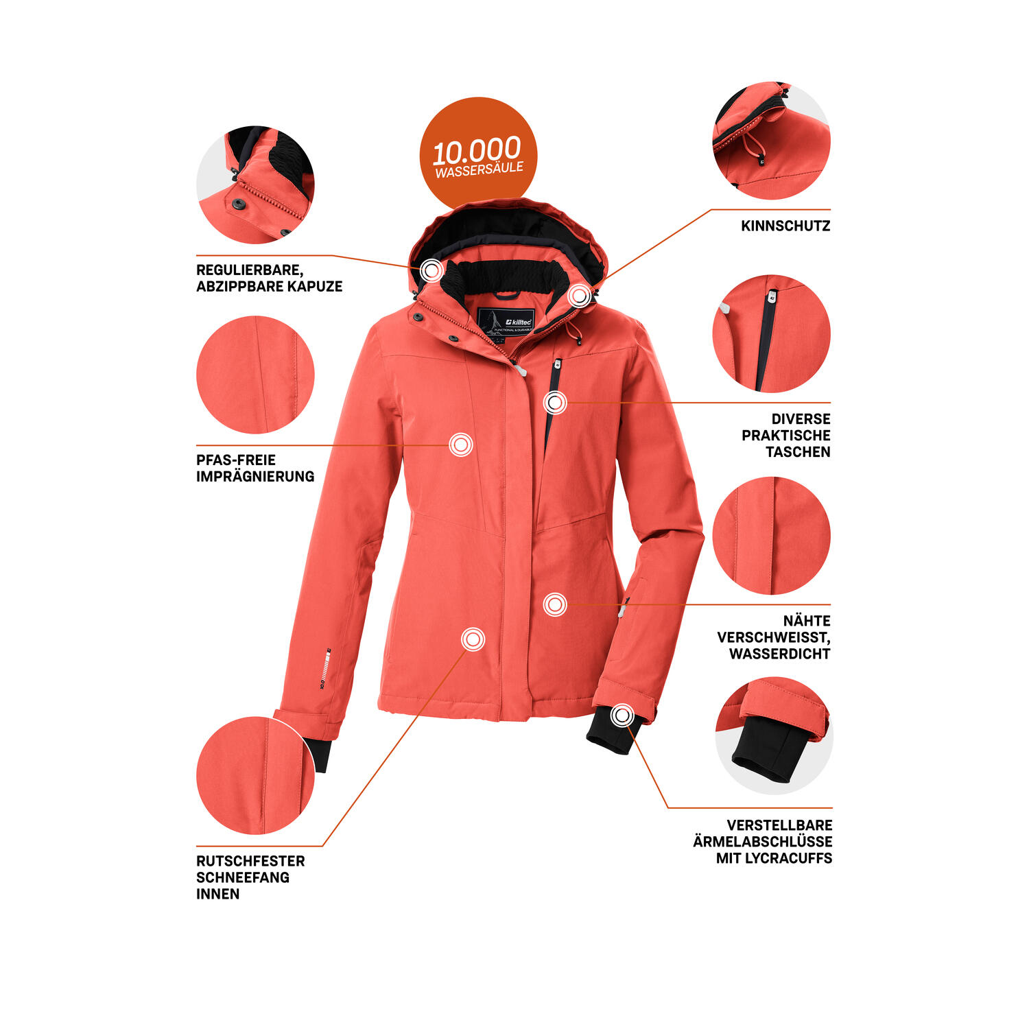 Skijacke Damen Killtec KSW 25 5/6