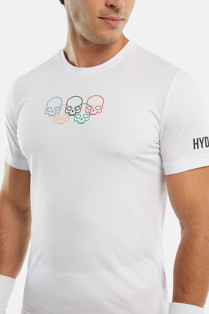 Koszulka tenisowa męska Hydrogen Olipmic Skull Tech 2/3