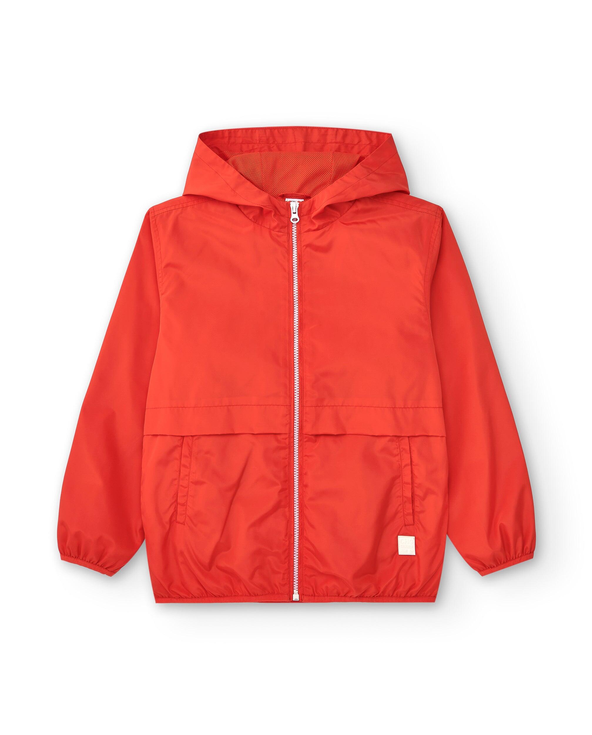 Parka infantil roja unisex | Con capucha 2/5