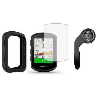 Compleet pakket garmin edge 1050: siliconen hoes. hydrogel folie. xl houder
