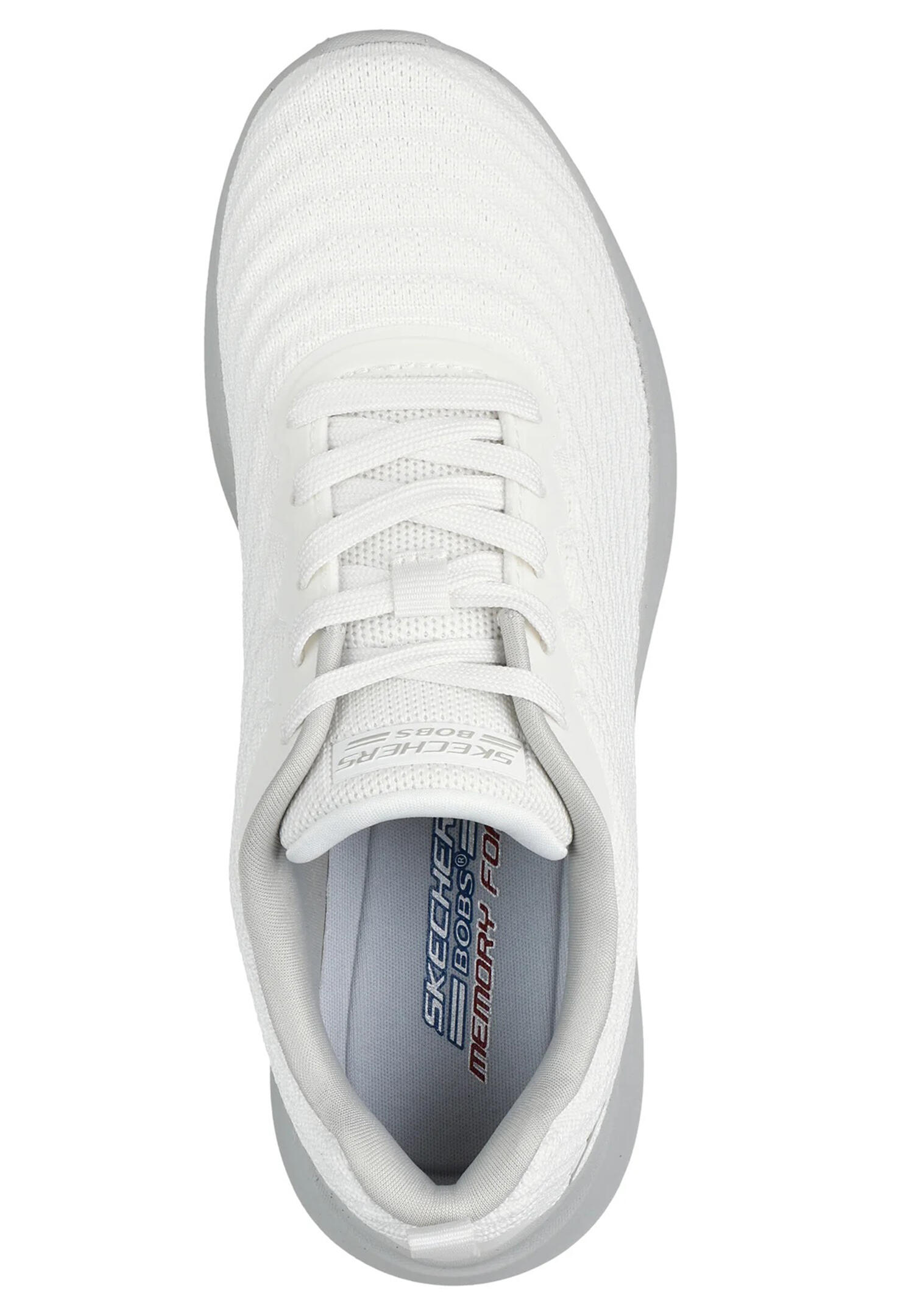 Scarpe da ginnastica da donna Skechers Squad moda flex Bianco. 3/4