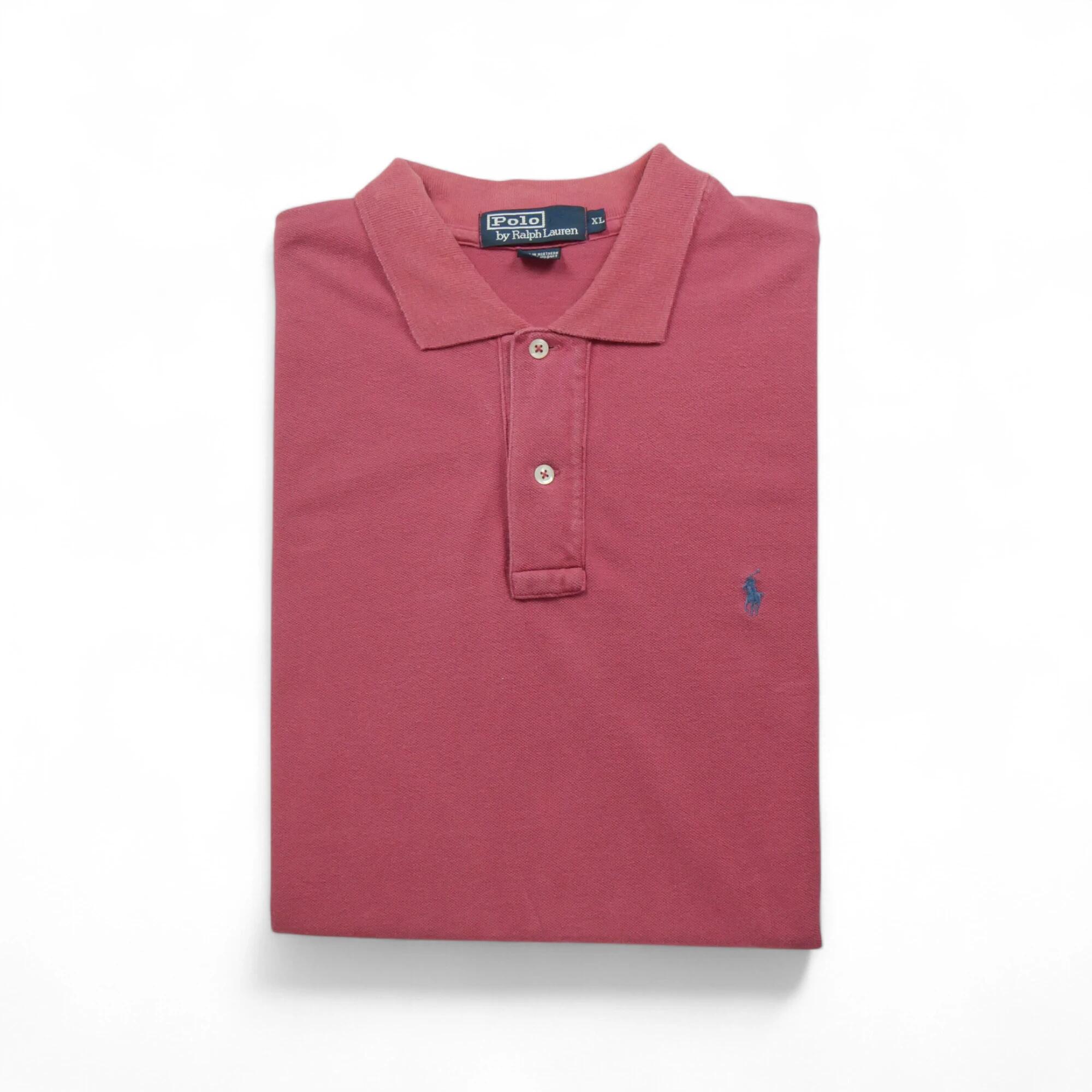 RALPH LAUREN Reconditionné - Polo manches courtes Homme Rouge - Bon État