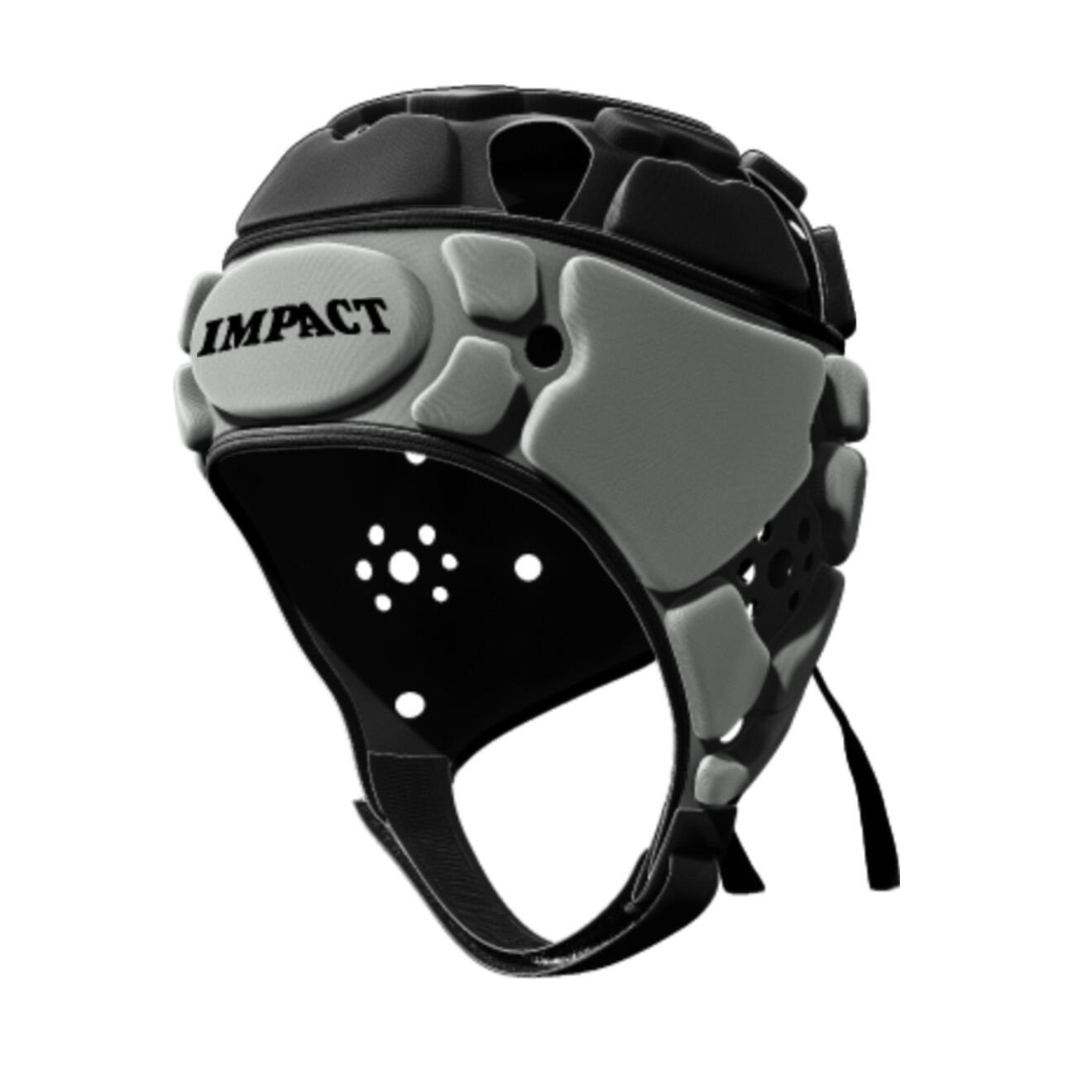 Impact - Casque De Rugby Impact Brumby Gris Et Noir - Casque - Gris|noir - 40 M - Decathlon
