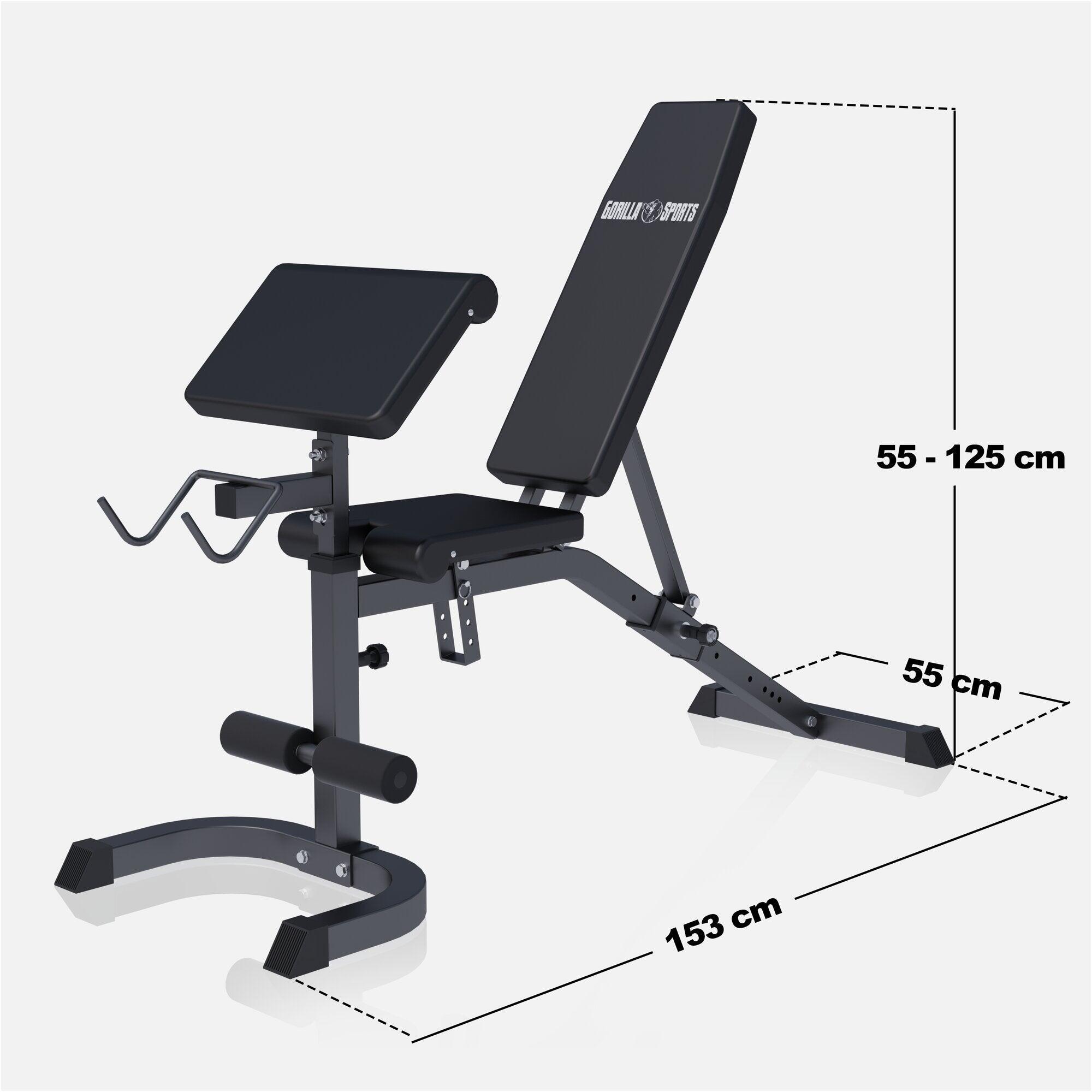 Banc de musculation incliné réglable 4/7