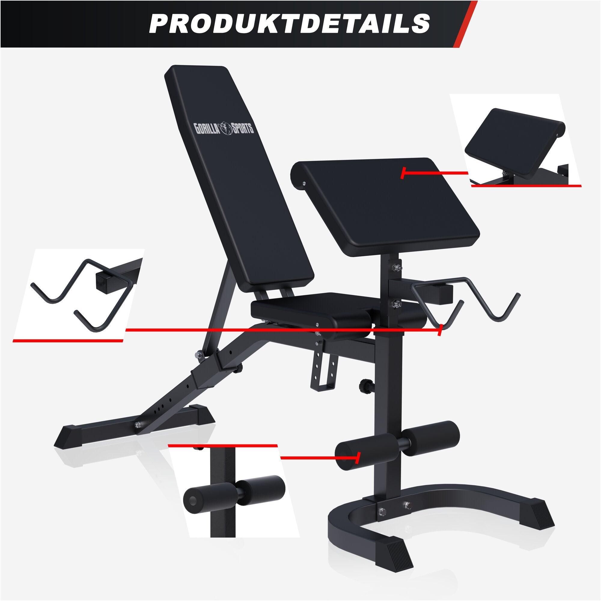 Banc de musculation incliné réglable 6/7