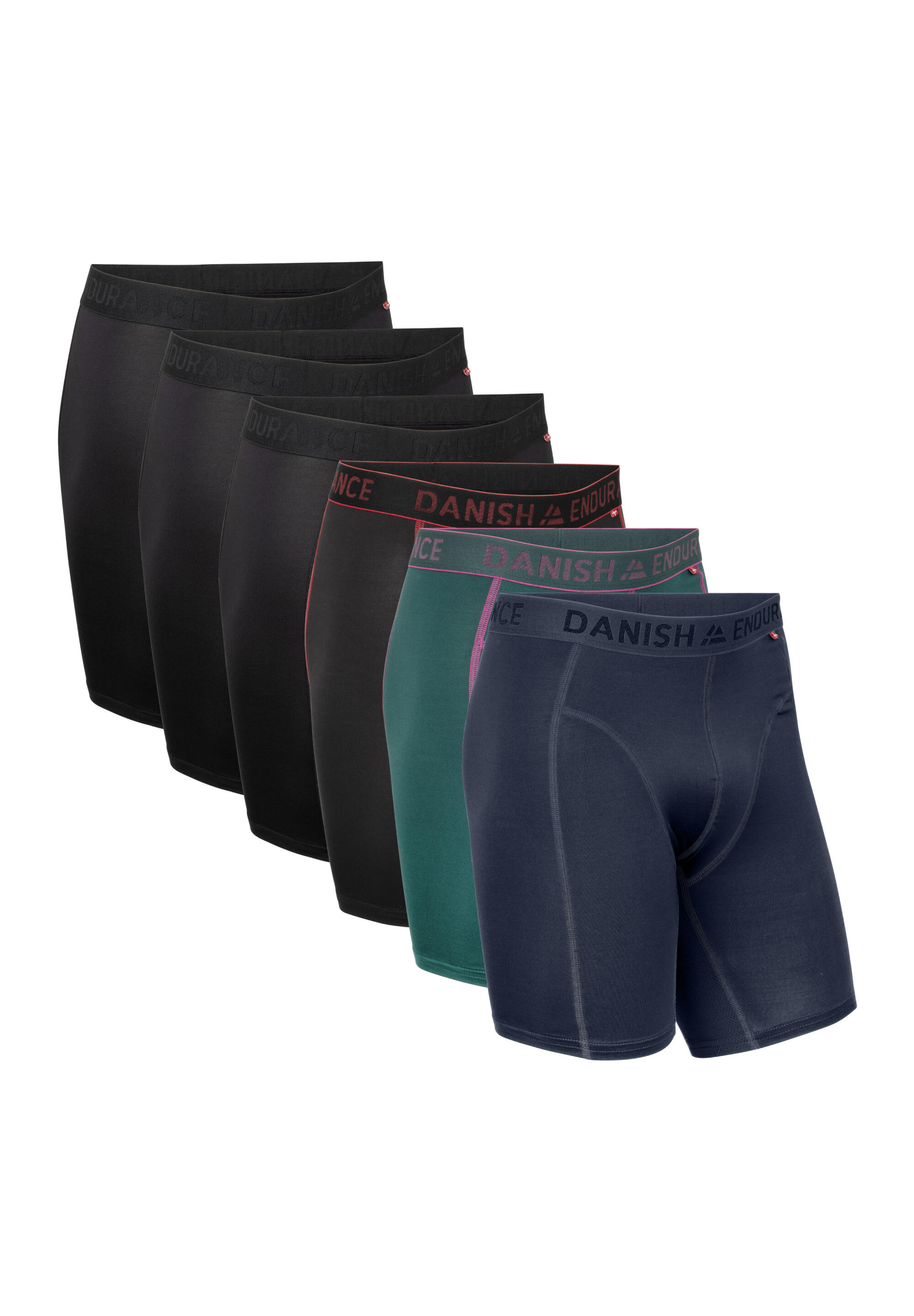DANISH ENDURANCE Boxershorts Sports Trunks Extra mehrfarbig atmungsaktiv hygienisch