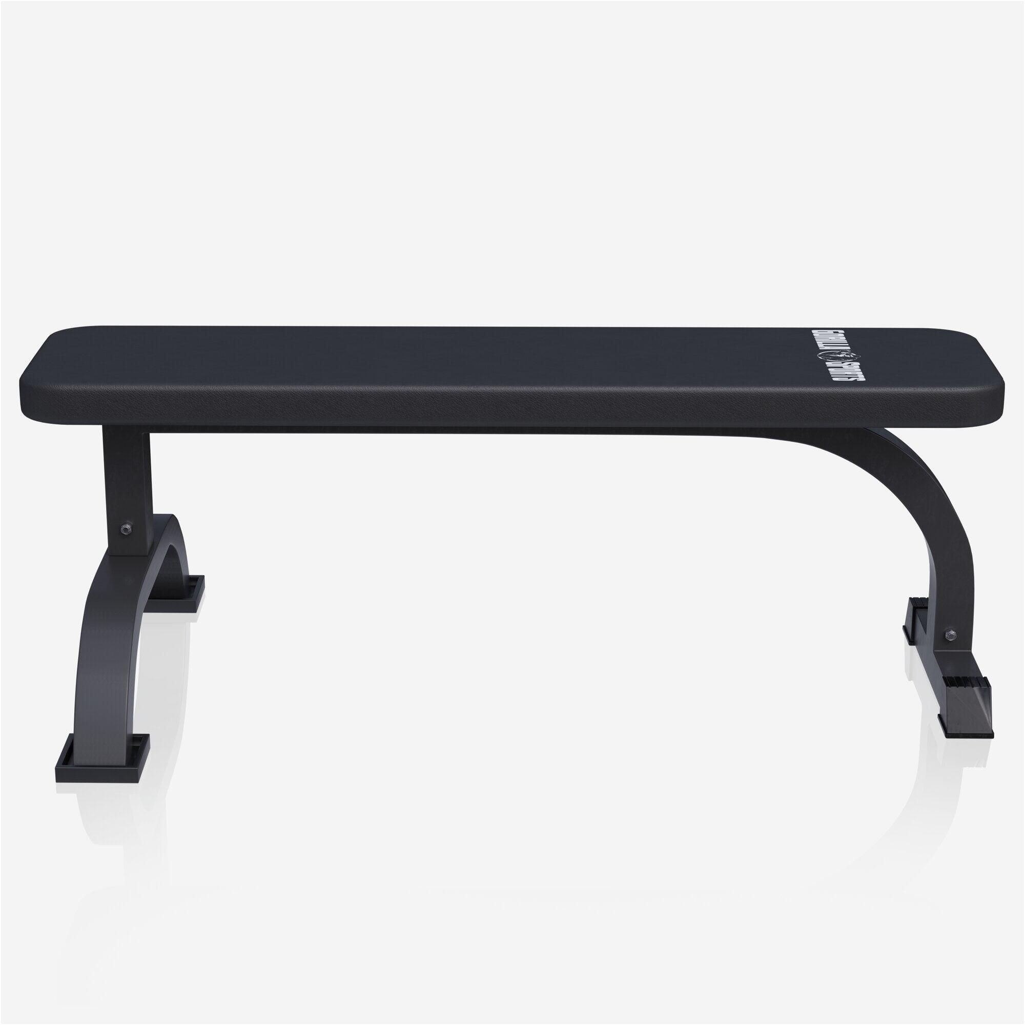 Gorilla Sports - Banc De Musculation Plat - Banc - Blanc|noir - Taille Unique - Decathlon