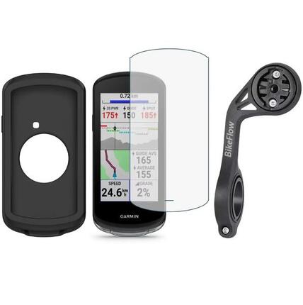 3-in-1 Schutzpaket Garmin Edge 1040 – Hülle, Panzerglas, Halterung
