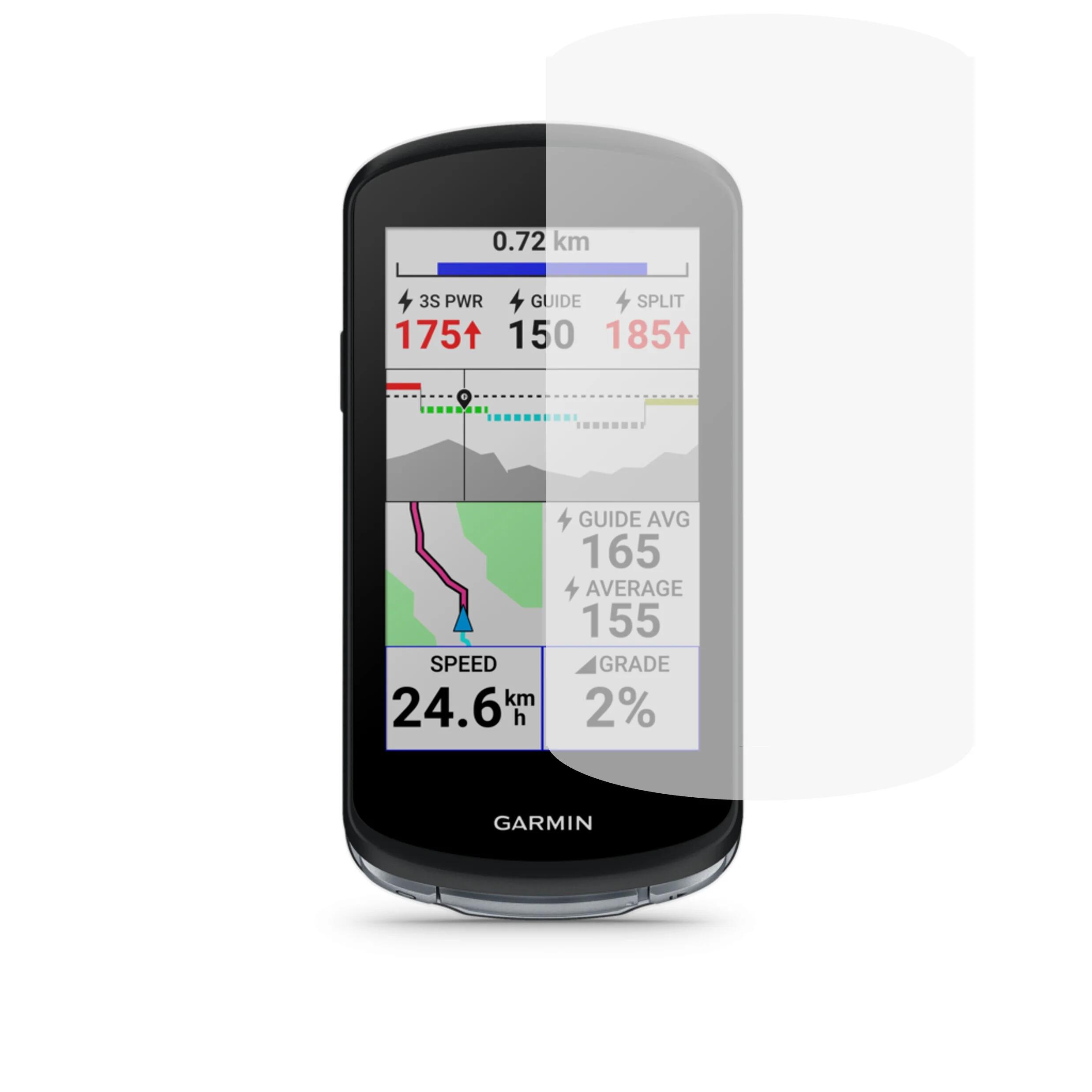 Pack 3-em-1 proteção Garmin Edge 1040 – Capa, vidro temperado, su 3/5