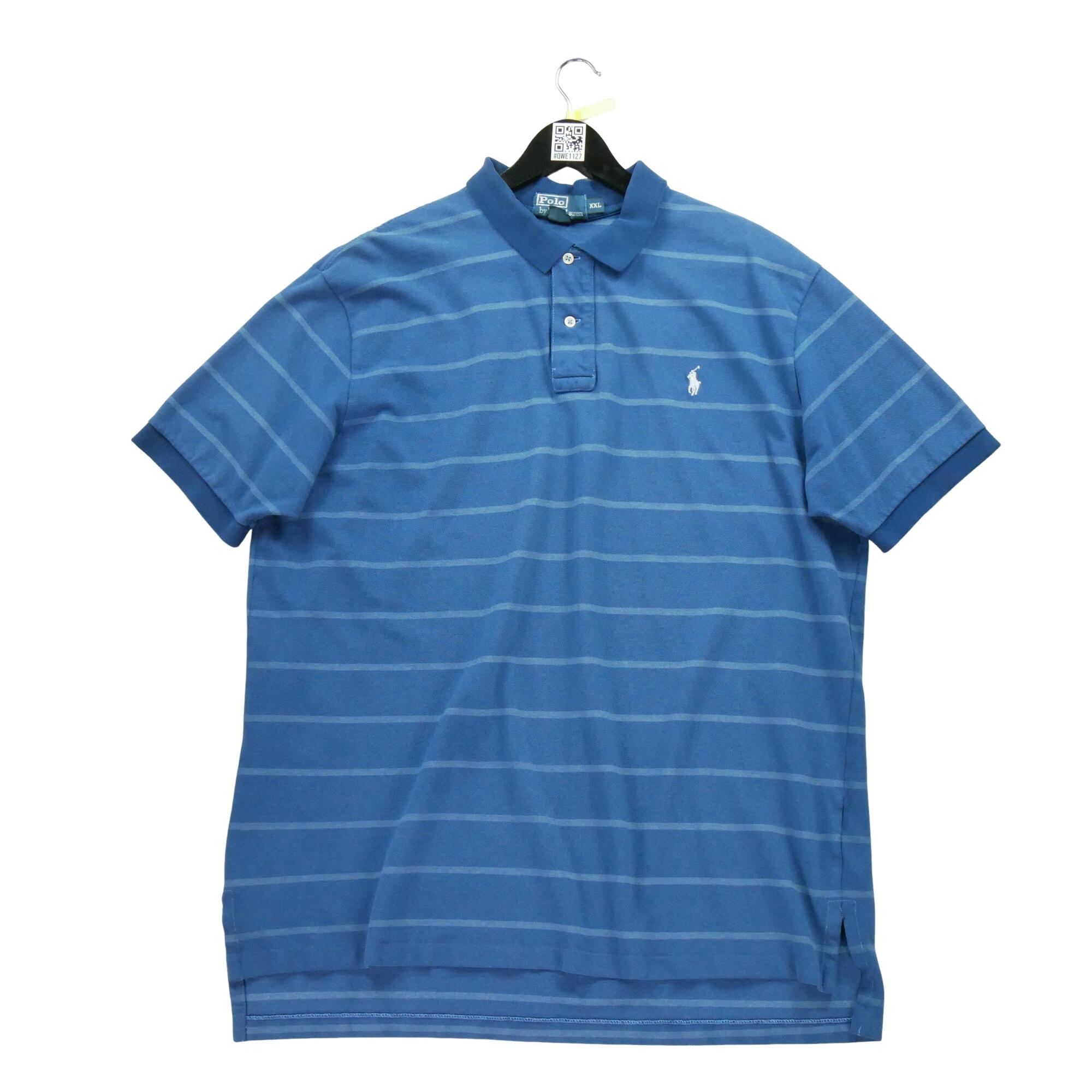 RALPH LAUREN Reconditionné - Polo manches courtes Homme Bleu - Bon État