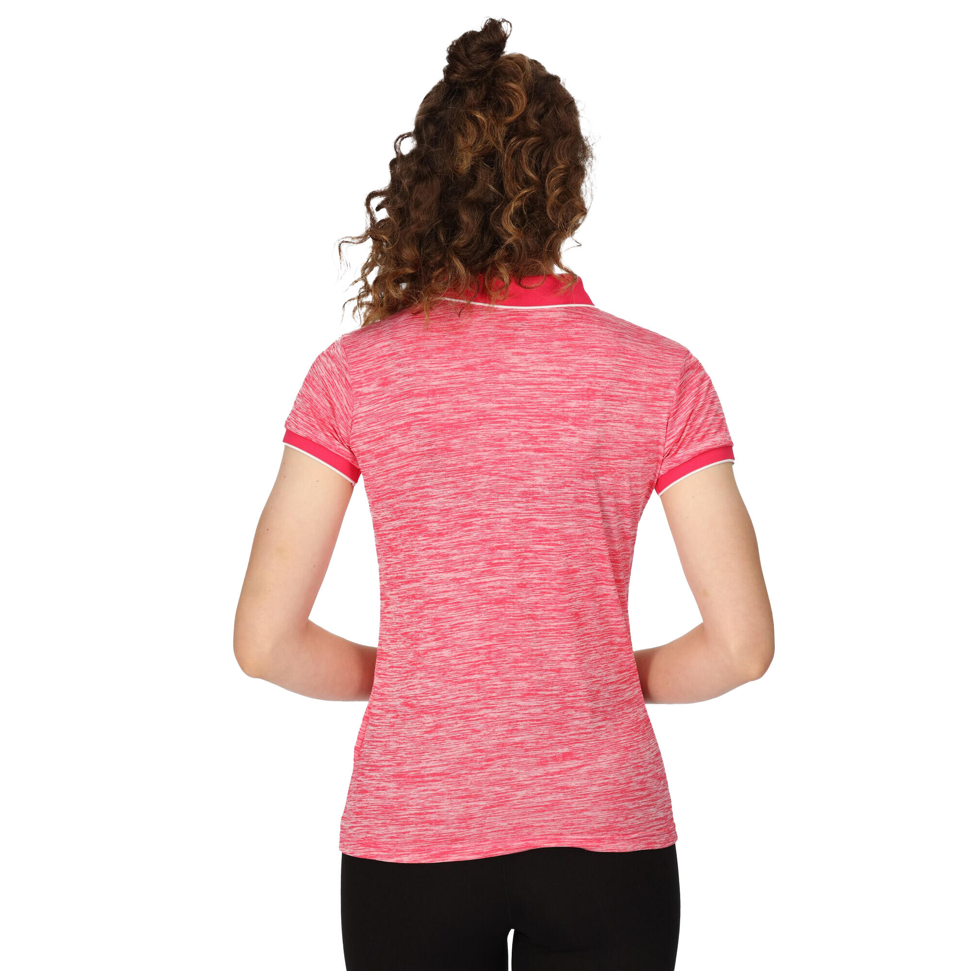 Polo Manches Courtes REMEX Femme (Rose Pâle Vif) 3/5