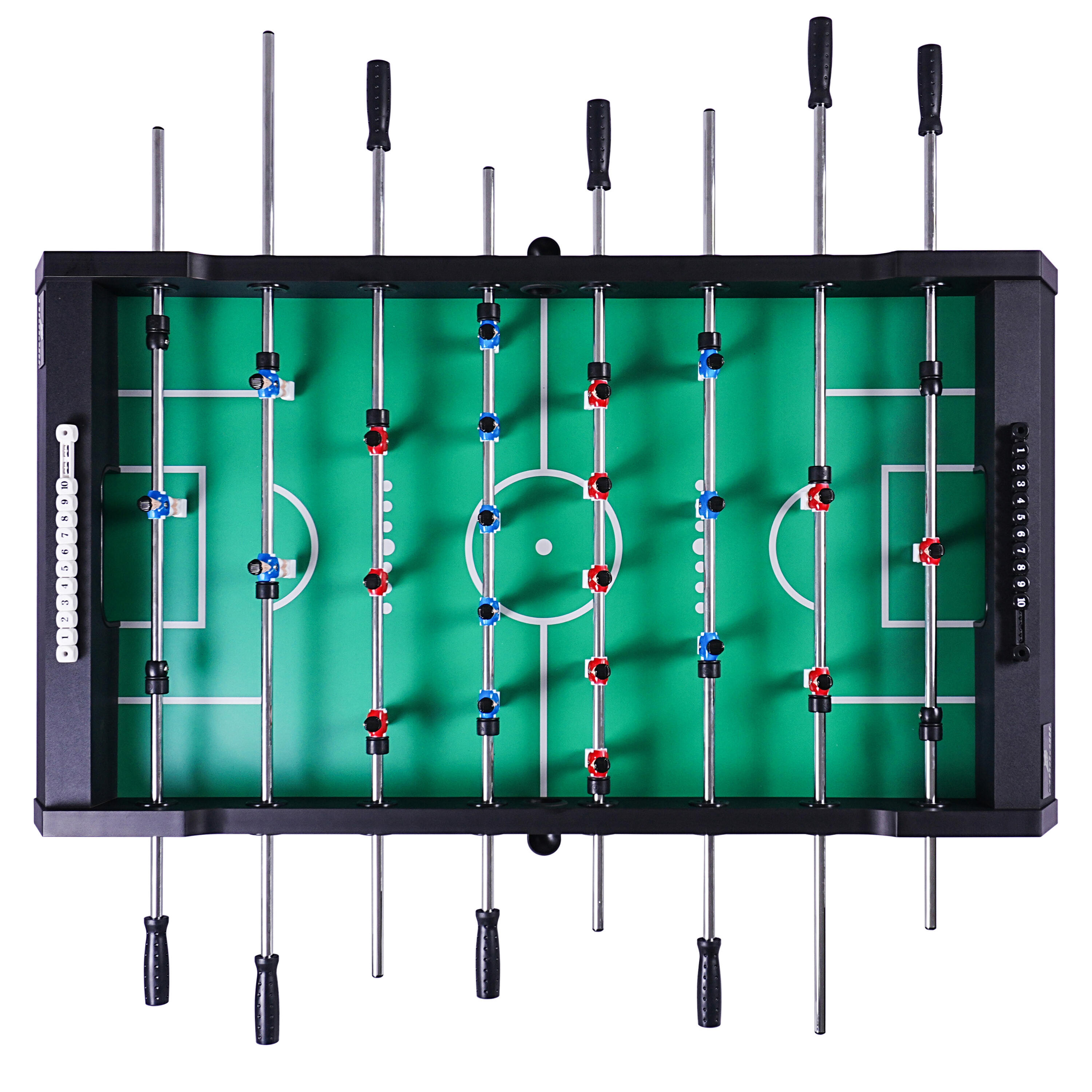 Futbolín plegable - 4 balones, 2 marcadores de puntos - 139 x 74 x 88 cm - Verde 6/7