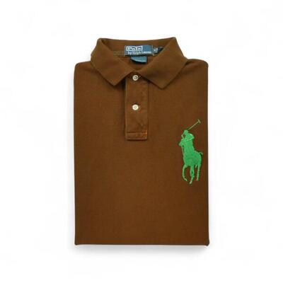 Second life - Kurzarm-Poloshirt Herren Braun - In gutem Zustand