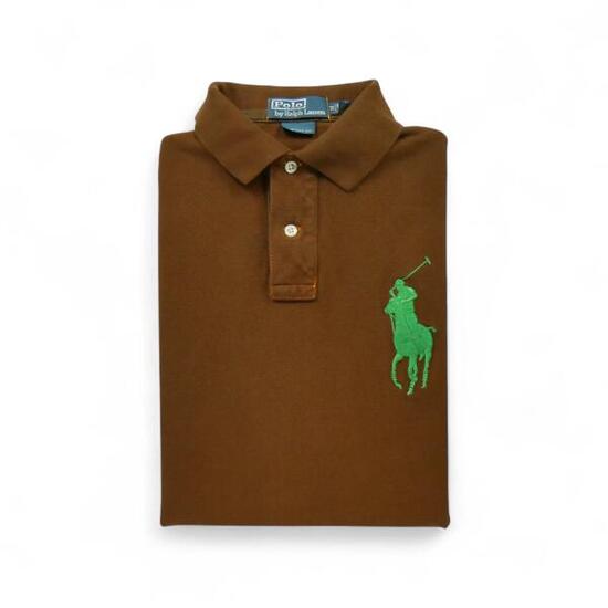 Second life - Kurzarm-Poloshirt Herren Braun - In gutem Zustand
