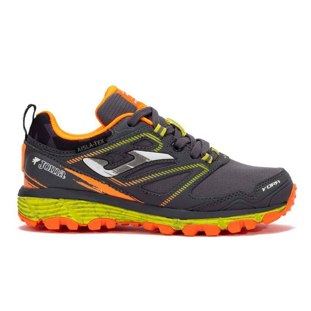 JOMA JOMA J.VORA Jr 2522 Cinza Escuro. Ténis Trail Jr com AISLATEX