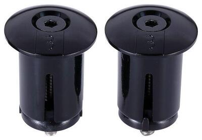 Tappi manubrio BBB ScrewOn neri — set da 2