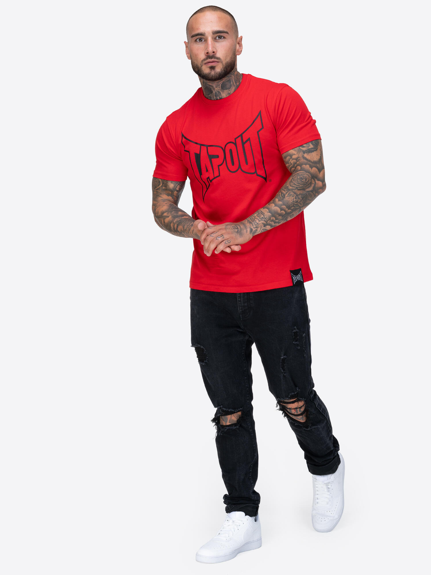 TAPOUT Herren T-Shirt normale Passform LIFESTYLE BASIC TEE 4/6