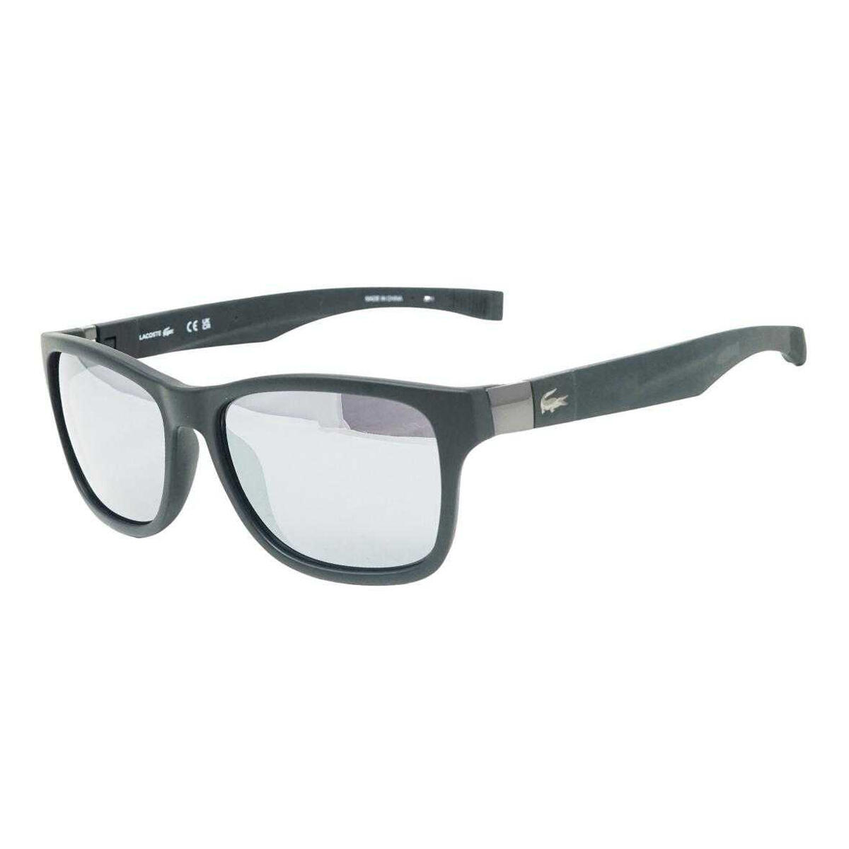 LACOSTE Mens Satin Plain Sunglasses (Grey/Black)