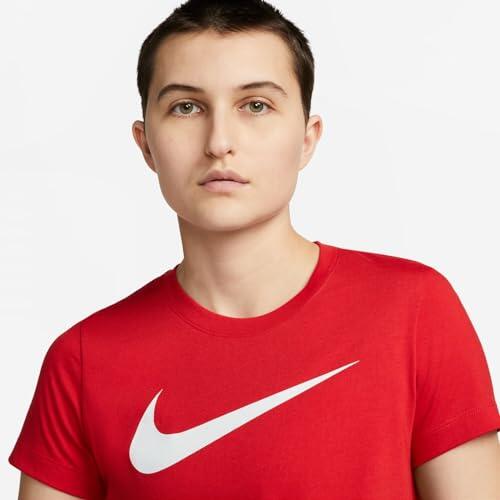 T-shirt donna nike rosso 5/7