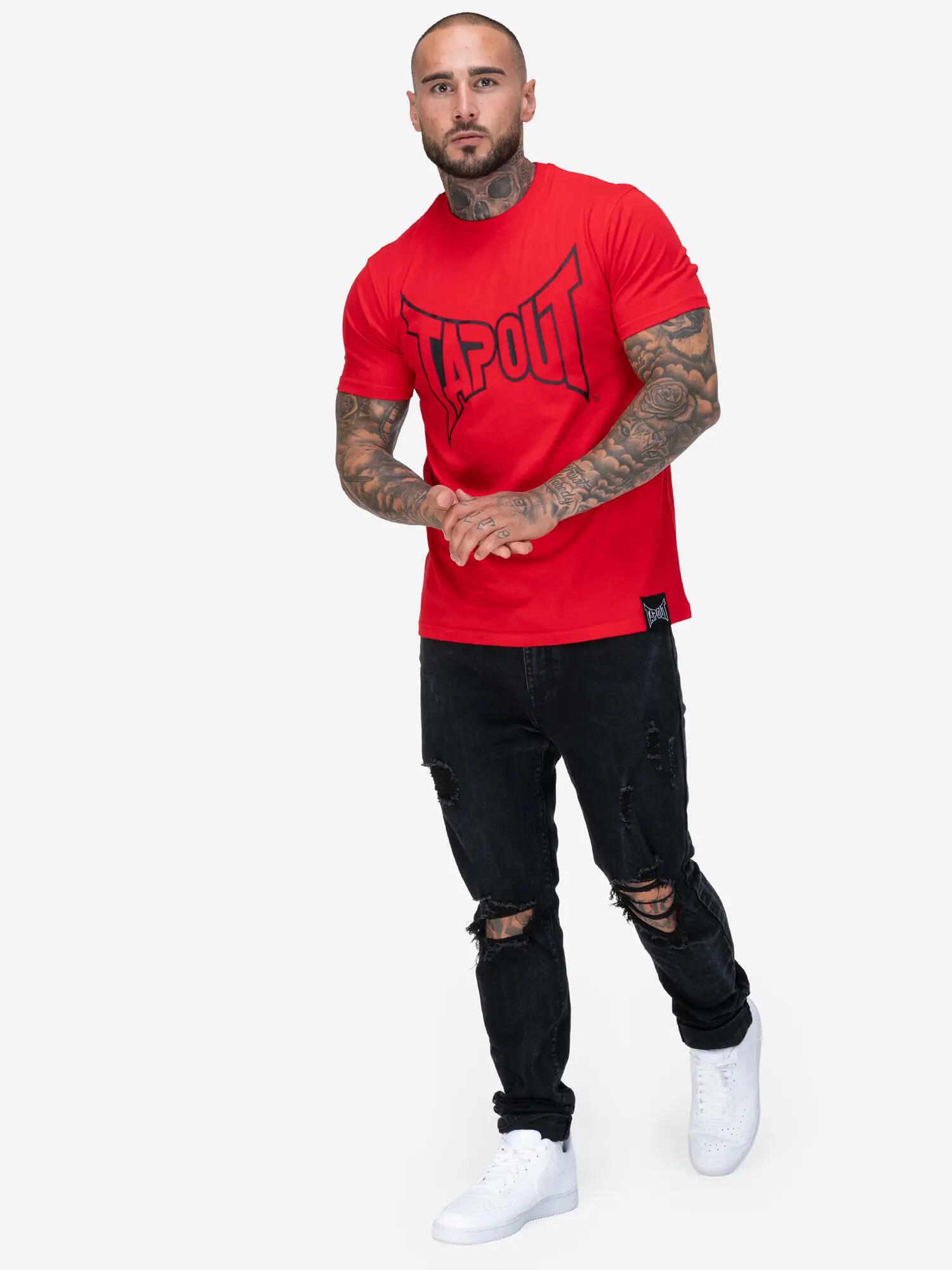 TAPOUT Heren-T-shirt normale pasvorm LIFESTYLE BASIC TEE 4/6