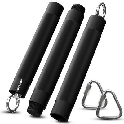 Barra Fitness Premium con Bande di Resistenza –150 kg di Resistenza –Pilates Bar