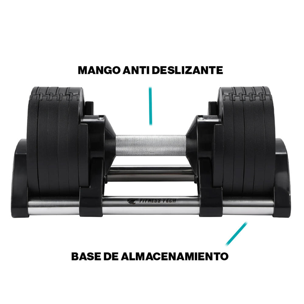 Haltere Ajustável de 2kg a 20kg Fitness Tech - Unidade 4/7