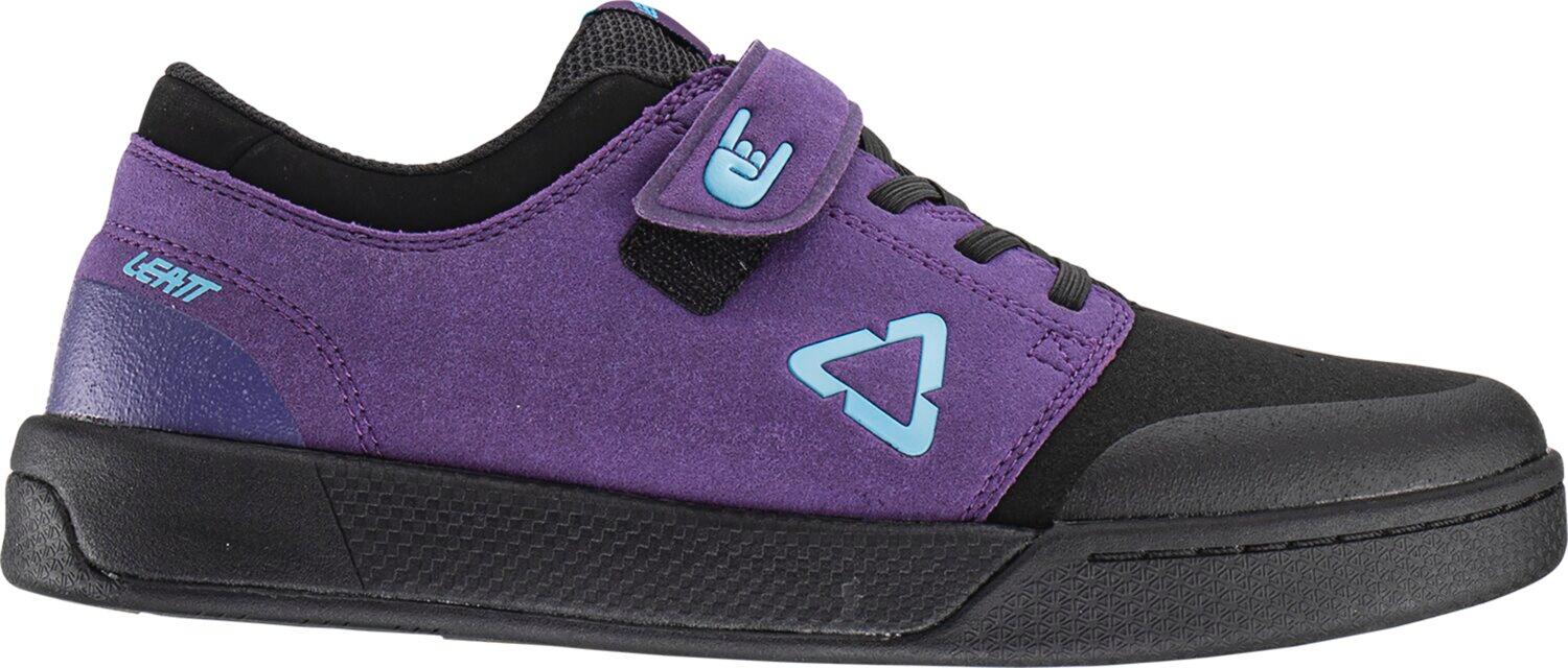 Chaussures de cyclisme garçon MTB 2.0 plates violettes 3/7