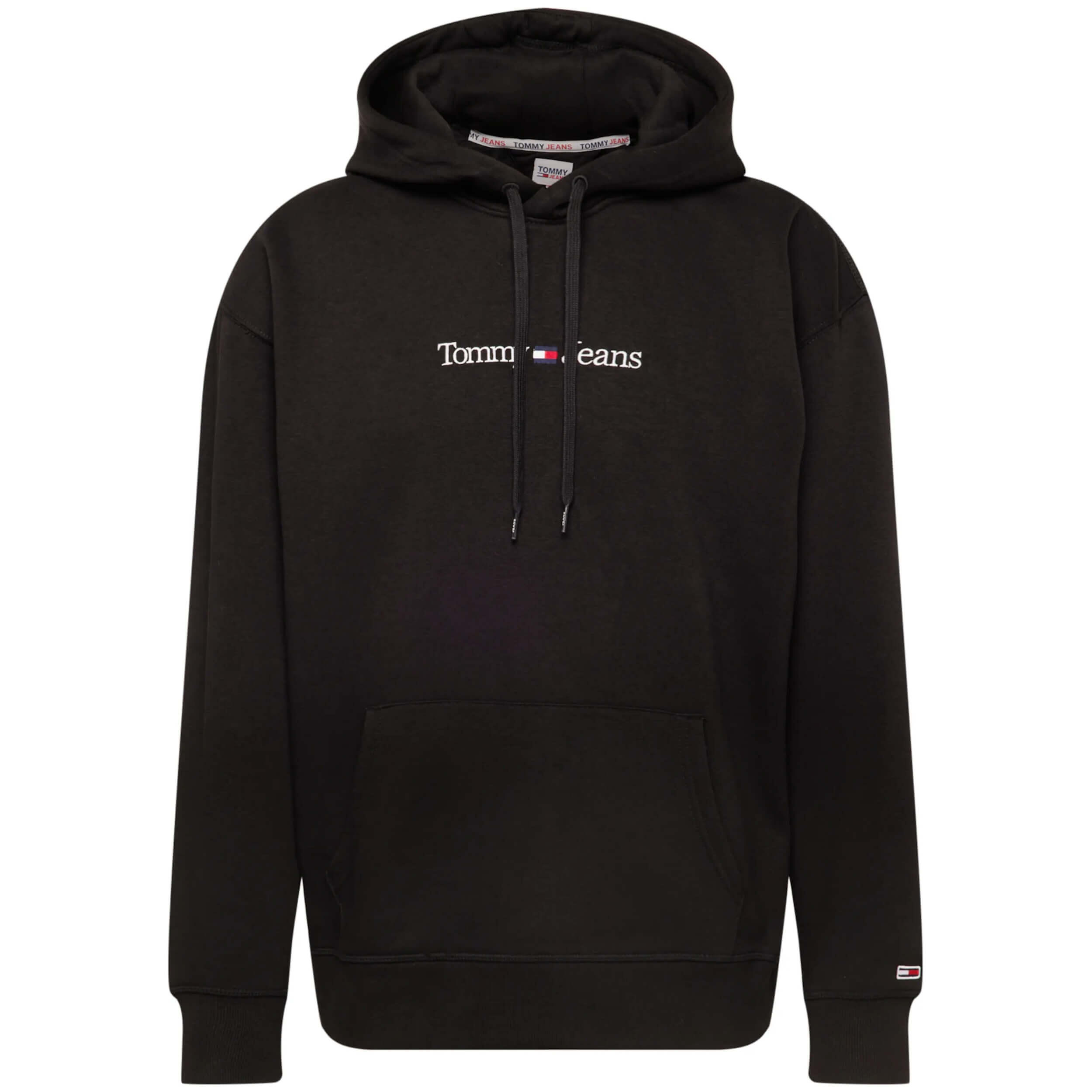 Hilfiger Hombre Sudadera Negra Tommy Jeans Sudadera Con Capucha