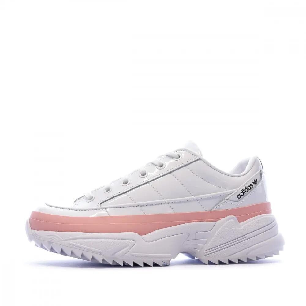 Baskets blanc/rose femme Adidas Kiellor 1/5