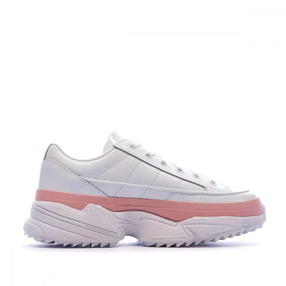 Baskets blanc/rose femme Adidas Kiellor 2/5