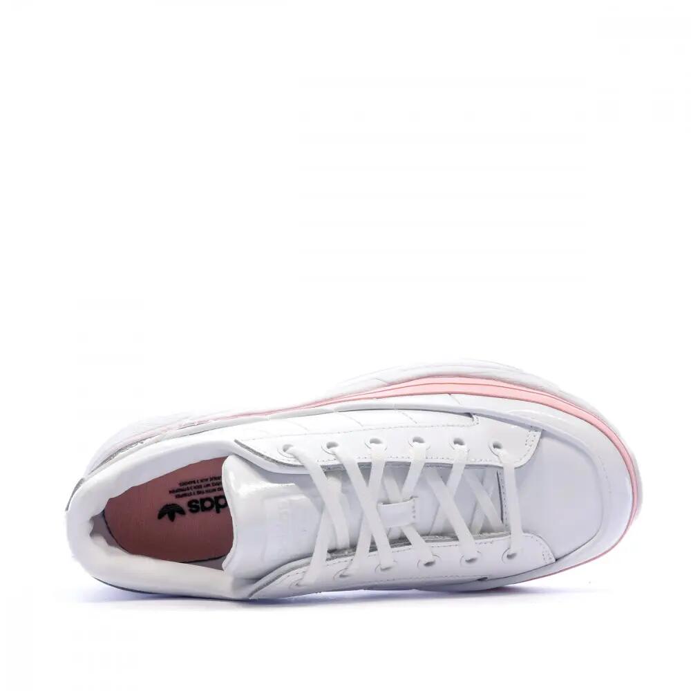 Baskets blanc/rose femme Adidas Kiellor 4/5
