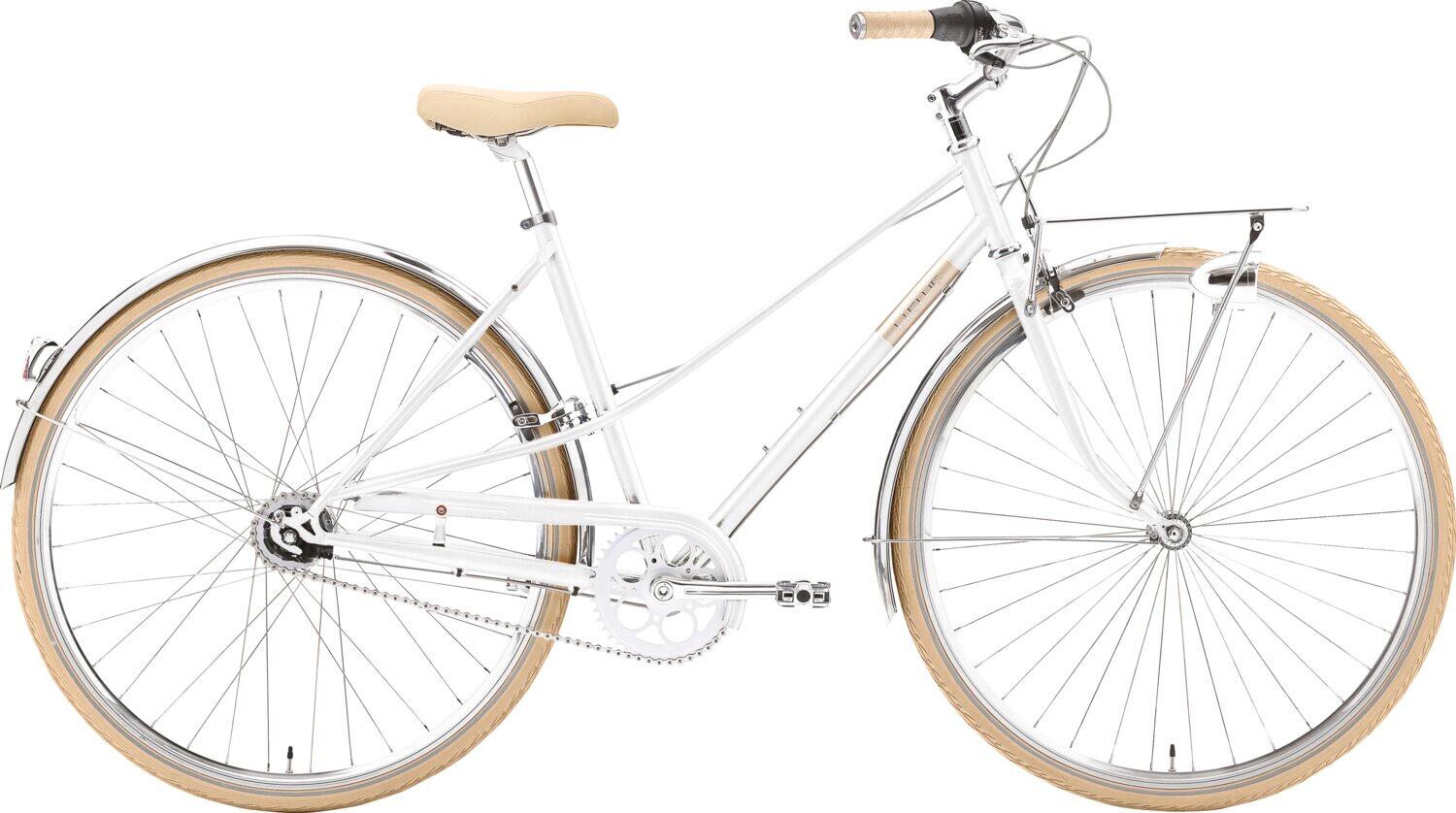 CREME CYCLES Caferacer Lady Solo pearl white